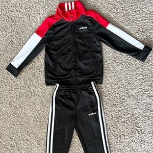 Adidas 3T toddler matching warm up zip up starter sweatsuit